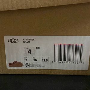 Brand new Ugg Tazzes, in box, and never worn. Chestnut in color.